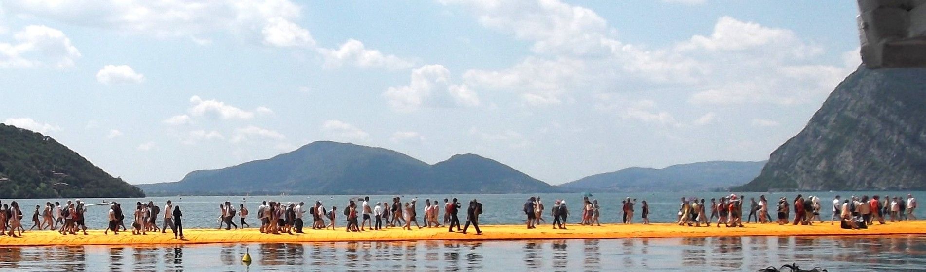 Der übers Wasser ging; Christos Floating Piers